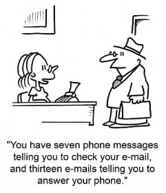 Emailing and phone messages